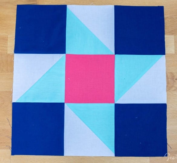 free quilt block tutorial - Friendship Star from Sew Can She