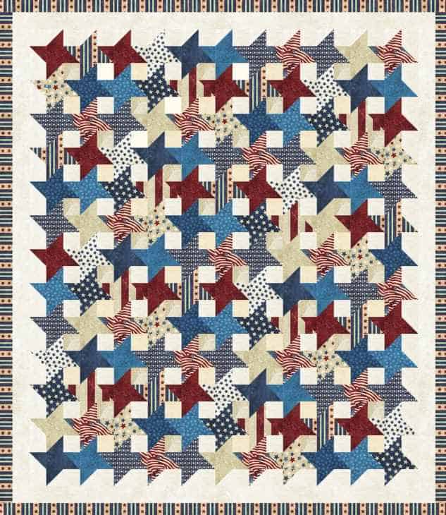 free quilt pattern - Stars of Valor by Linda Ludovico in support of Quilts of Valor Foundation