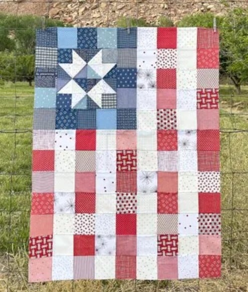free quilt pattern - US Flag Quilt by Amy Smart