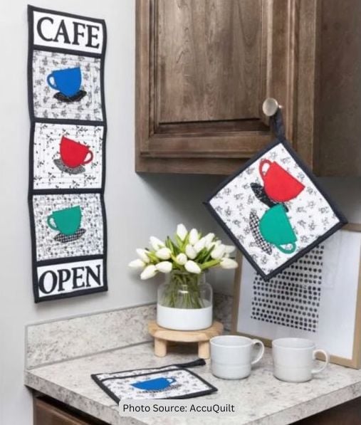 GO! Cafe Wall Hanging & Potholder Quilt Pattern