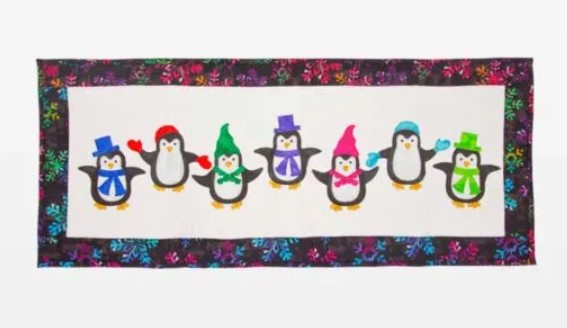 GO! Just Chillin' Penguins Table Runner - Free Quilt Pattern by AccuQuilt