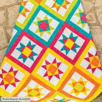 GO! Vibrant Ohio Star Quilt- free quilt pattern by AccuQuilt