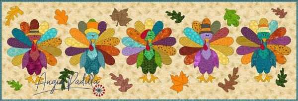Gobble Parade Table Runner Quilt Pattern - etsy