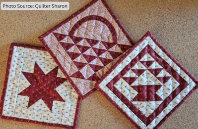 Potholder Quilt Pattern Idea from Quilter Sharon