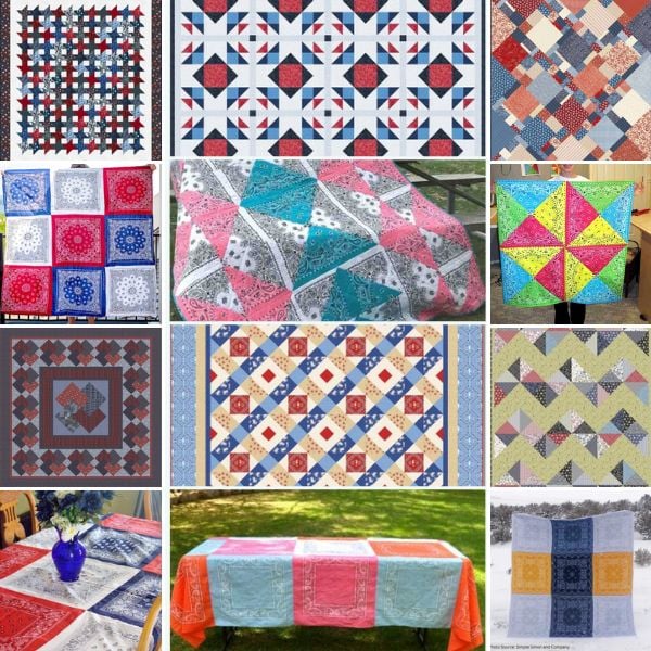 Bandana Quilt Patterns Roundup Featured Cover