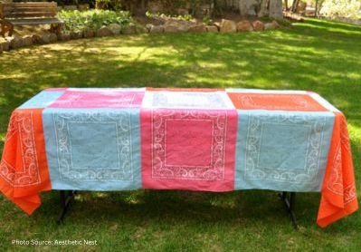 Bandana Quilt Tablecloth - Free Quilt Pattern