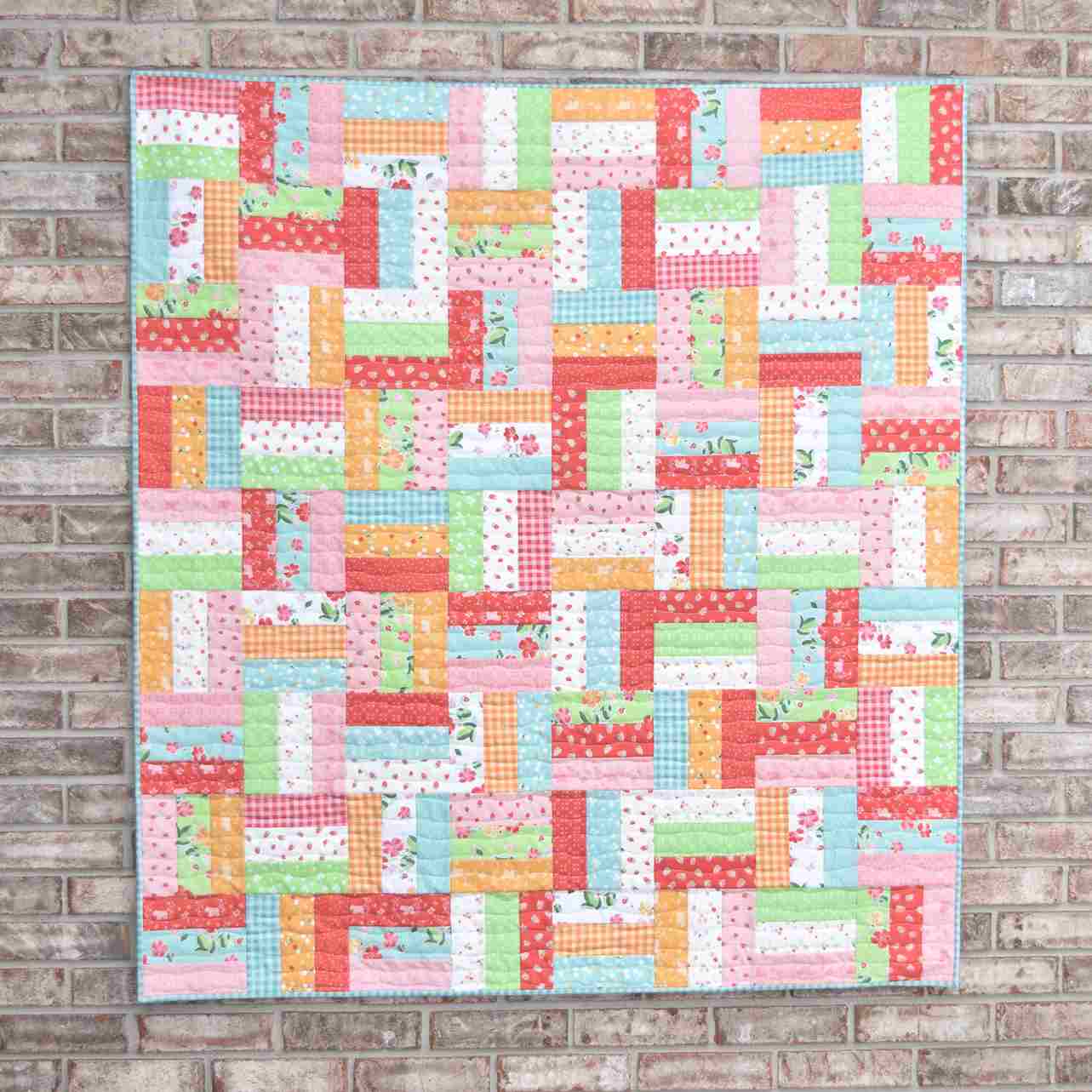 Jelly Roll Rail Fence - Free Quilt Pattern