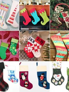 Quilted Christmas Stocking Patterns roundup ILQF featured cover