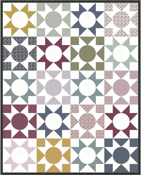 Moonstones - Free King Size Quilt Pattern