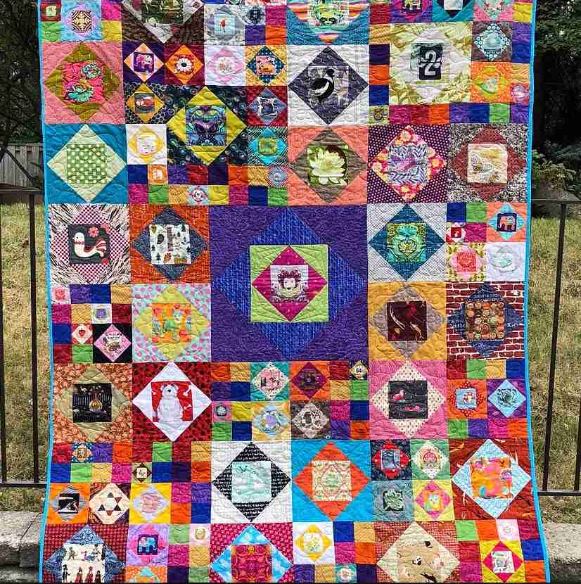 Economy Block Blanket Quilt - Free Quilt Pattern