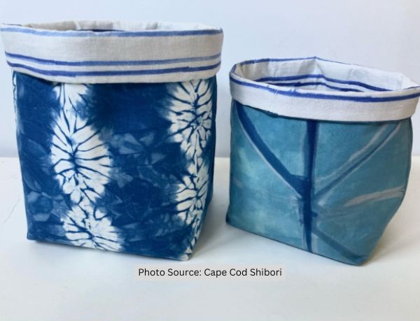Quilted Fabric Basket Idea from Cape Cod Shibori