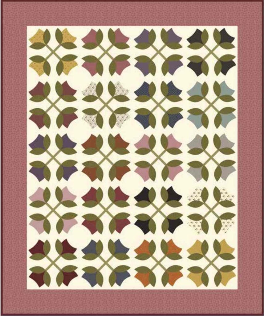 Tiptoe Through the Tulips Quilt -  Free PDF quilt pattern by Riley Blake Designs_