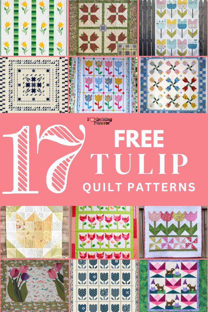 Tulip Quilt Patterns Roundup 1 ILQF Pinterest