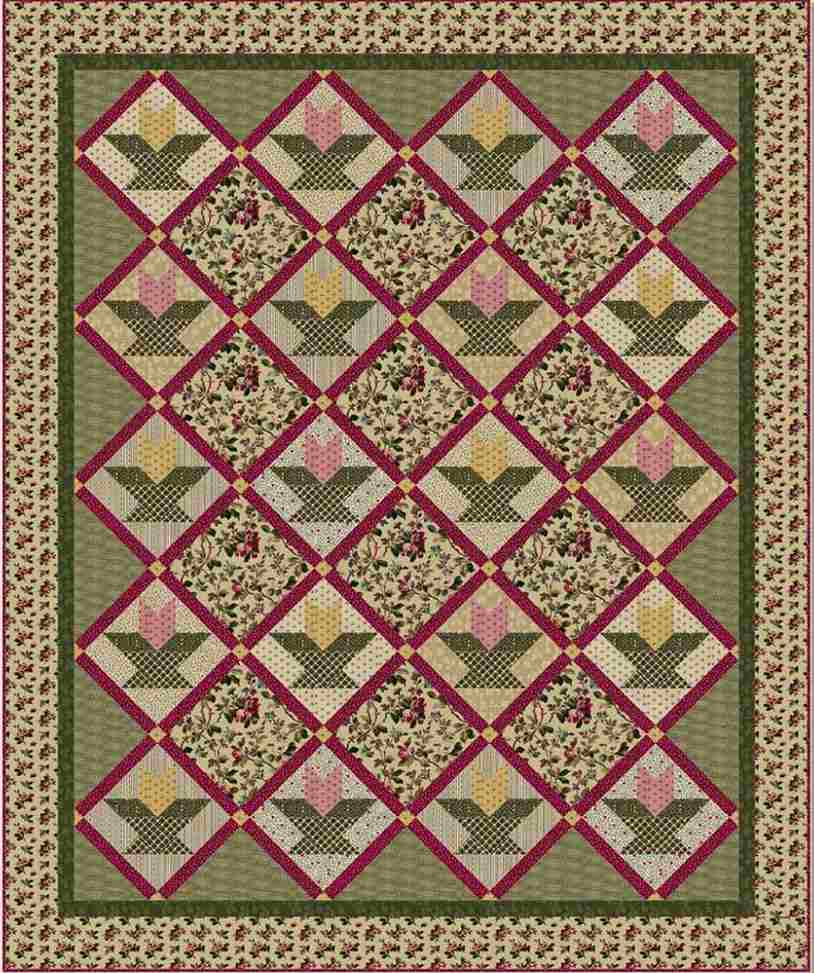 Tulips for Ashley - free quilt pattern by Bethany Fuller for Windham Fabrics