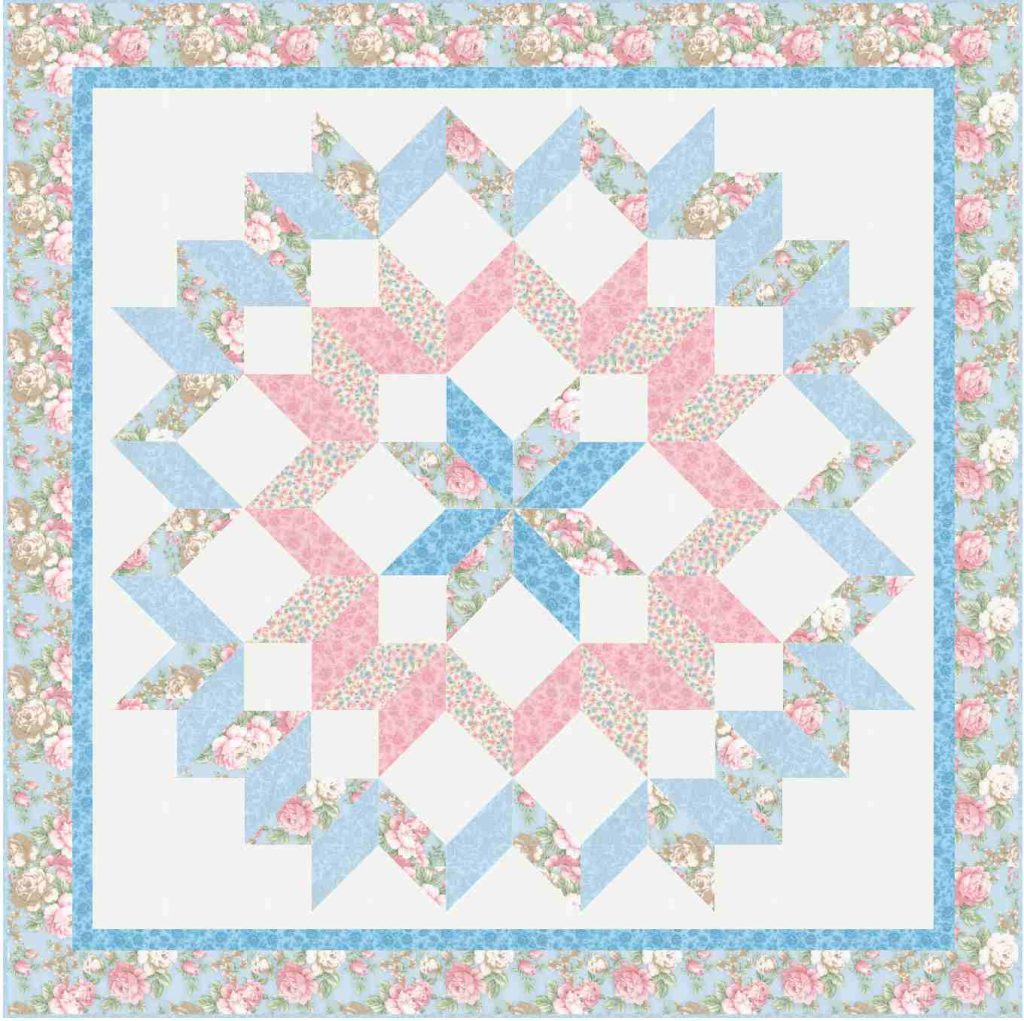 Floral Kaleidoscope Quilt - Free Quilt Pattern