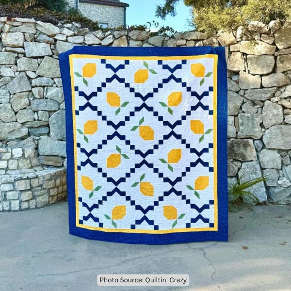Amalfi Lemons Quilt Pattern -etsy
