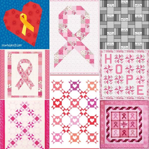 Breast Cancer Quilt Patterns roundup ILQF featured cover