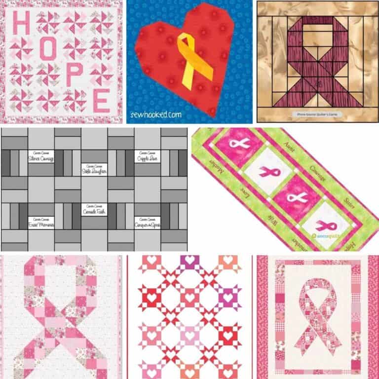 Breast Cancer Quilt Patterns roundup - ILQF featured cover