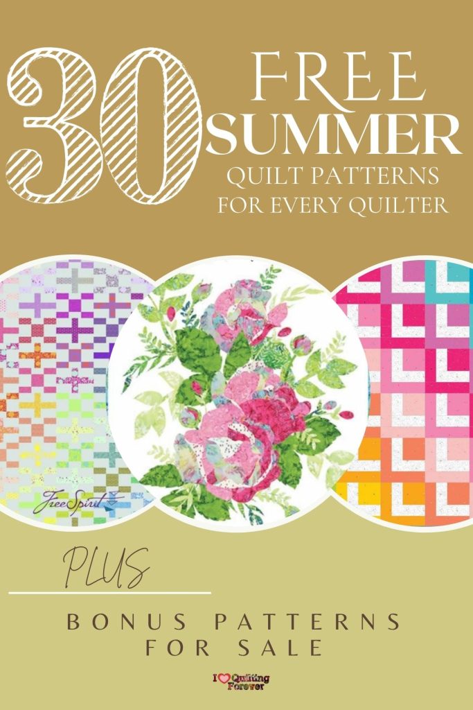Summer Quilt Patterns Roundup 1 ILQF Pinterest