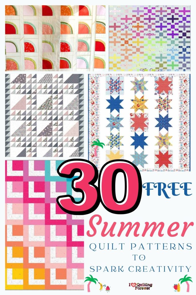 Summer Quilt Patterns Roundup 4 ILQF Pinterest