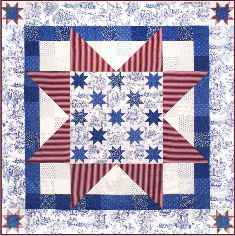 Broad Stripes, Bright Star - Free Quilt Pattern