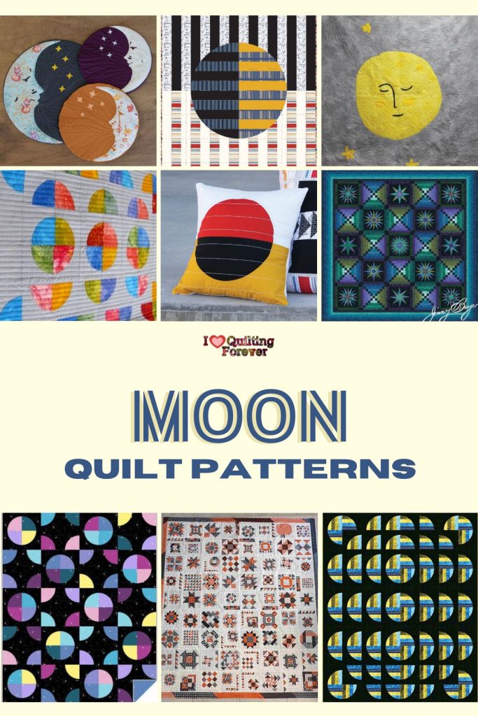 Moon Quilt Patterns roundup 5 ILQF Pinterest