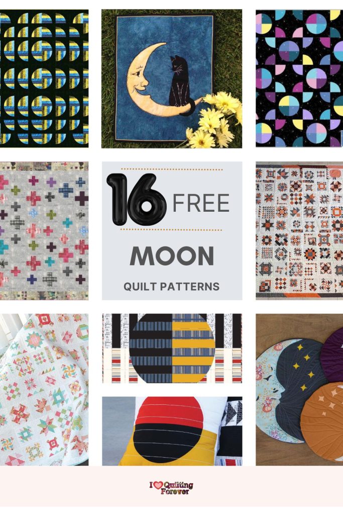 Moon Quilt Patterns roundup ILQF Pinterest