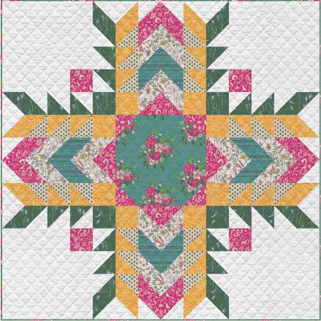Sunflower Quilt - free quilt pattern_