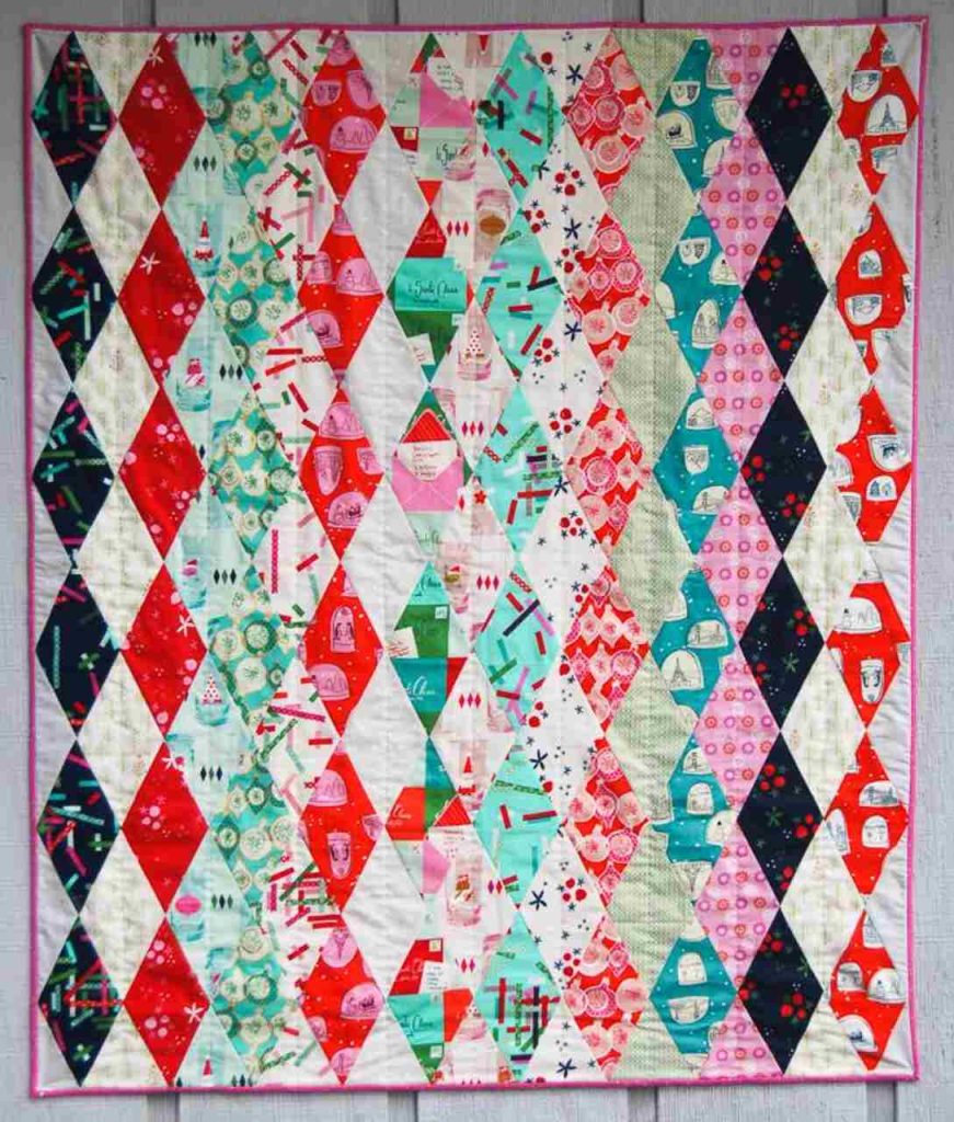 Argyle Christmas Quilt - free quilt pattern_