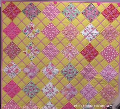 Charm Pack Argyle Quilt - free quilt pattern