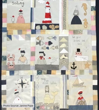 Nautical Quilt Pattern Idea from Janine Pope 