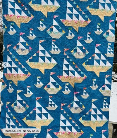 Nautical Quilt Pattern Idea from Nancy Chick