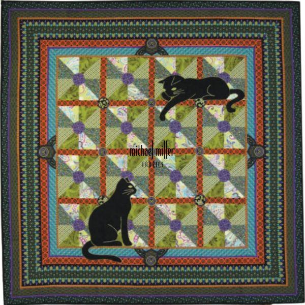 Art Nouveau Cats - free quilt pattern