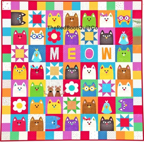 Catnip Cats Quilt Pattern - etsy