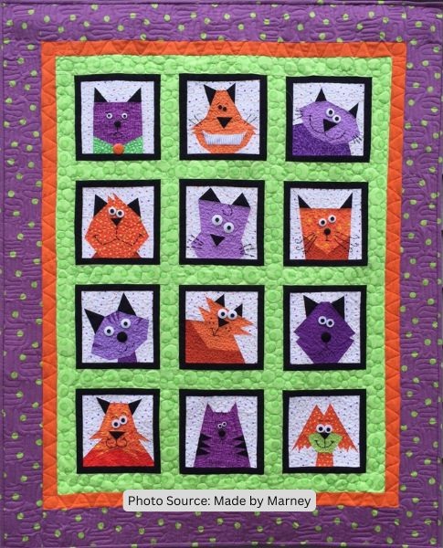 Crazy Cats Quilt Pattern - etsy
