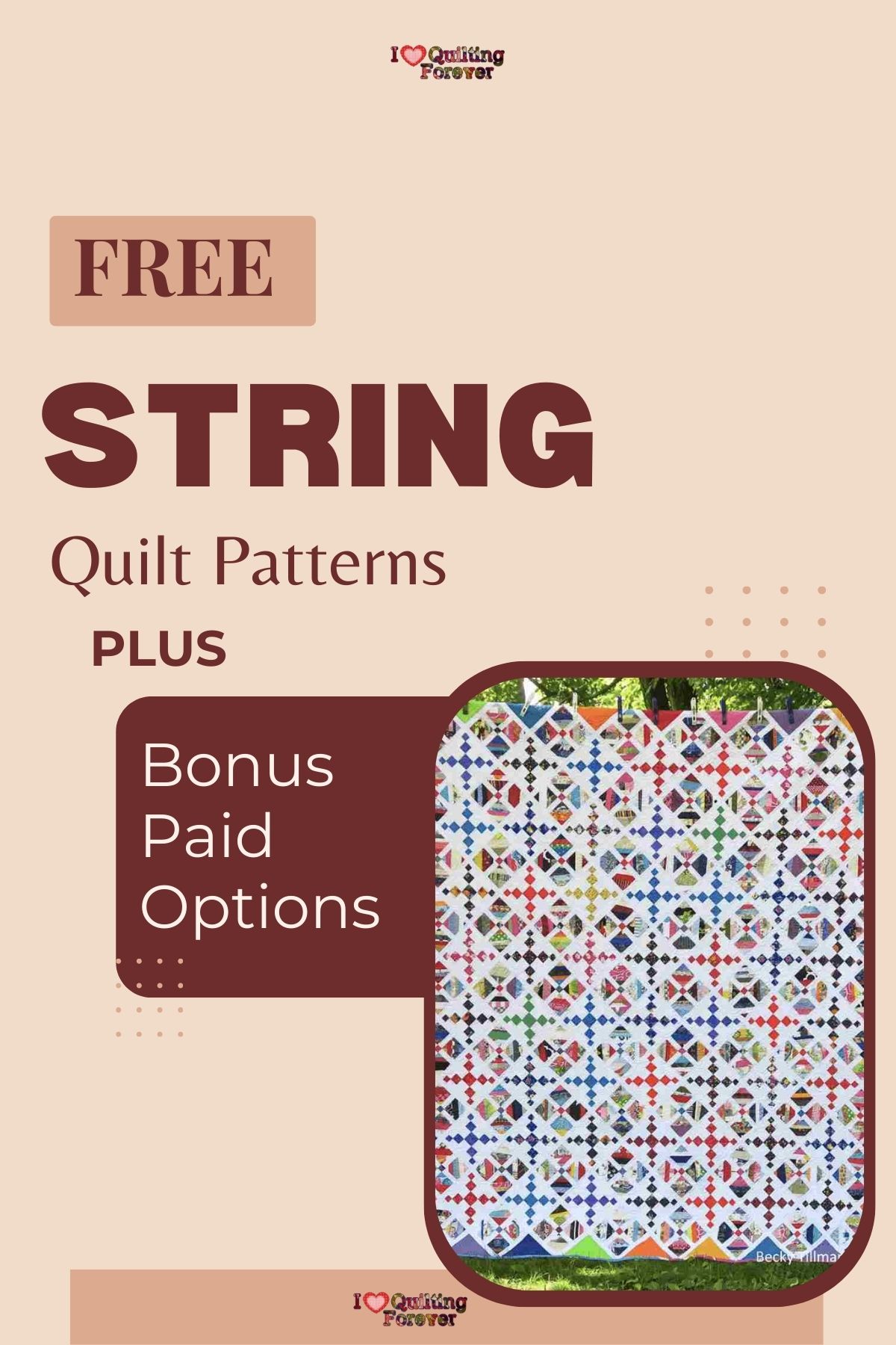 Top 10 Free String Quilt Patterns for Fabric Scraps (+6 Bonus Patterns ...