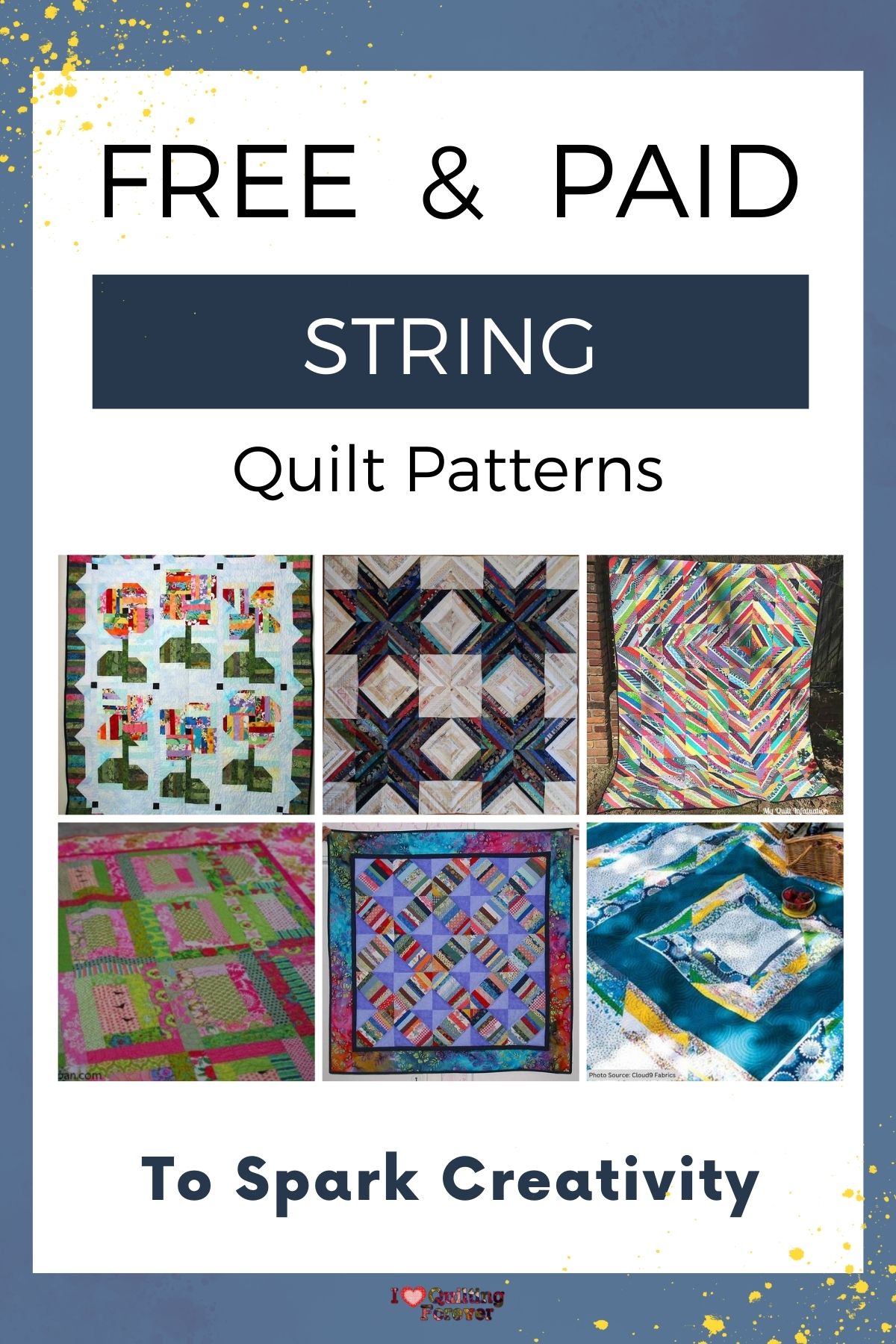 Top 10 Free String Quilt Patterns for Fabric Scraps (+6 Bonus Patterns ...