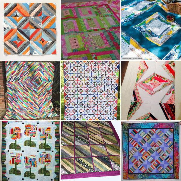 Top 10 Free String Quilt Patterns for Fabric Scraps (+6 Bonus Patterns ...