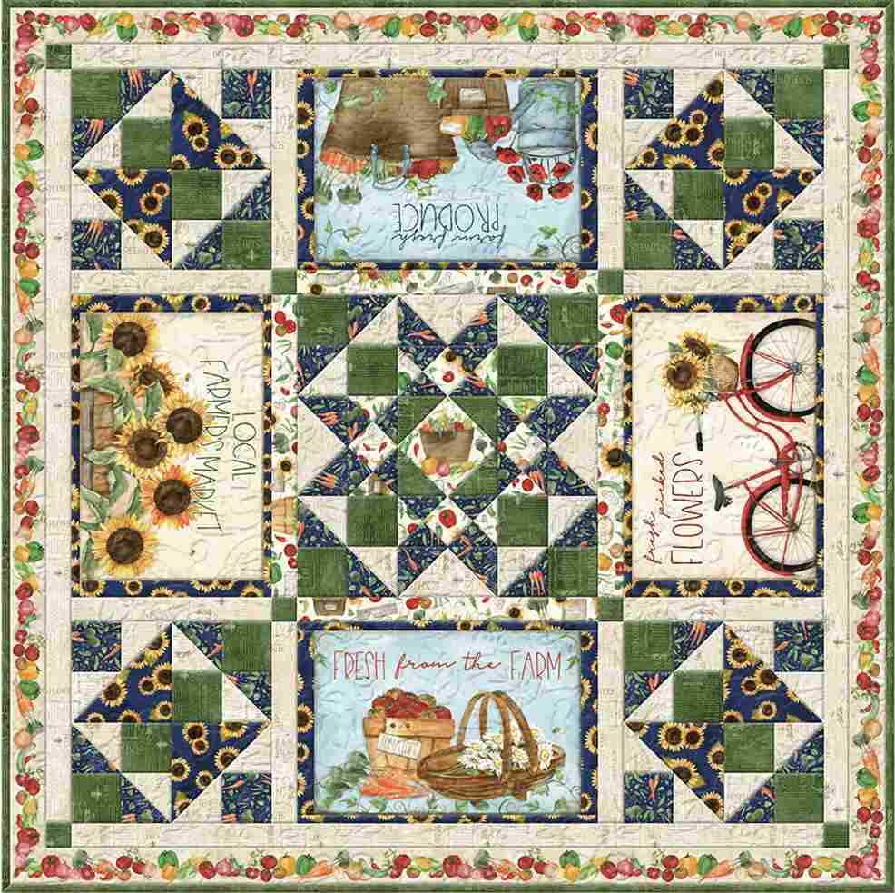 Country Road Market Table Topper - Free Quilt Pattern