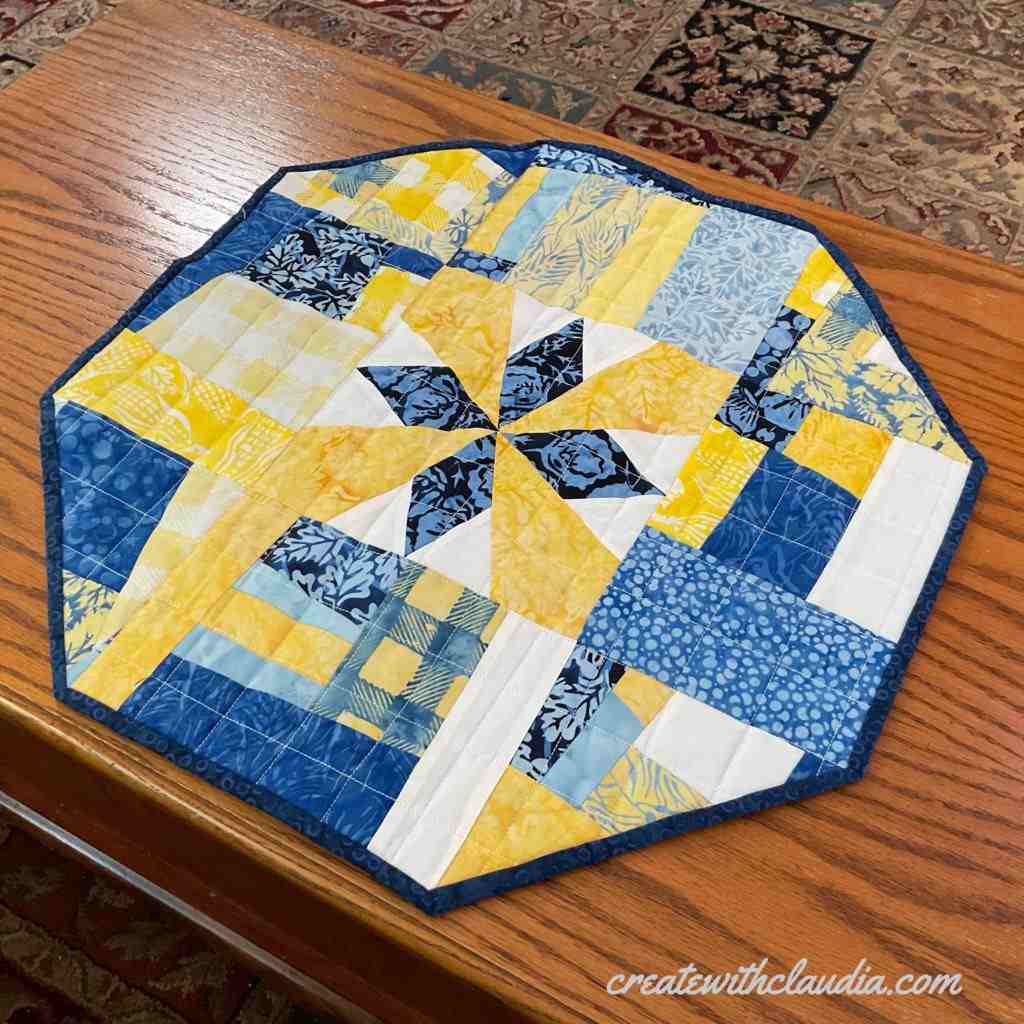 Octagonal Table Topper - Free Quilt Pattern