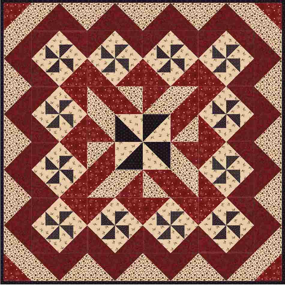 Santa Fe Trails Table Topper - Free Quilt Pattern