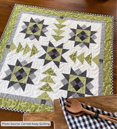 Spruce Lane Table Topper Quilt Pattern - etsy