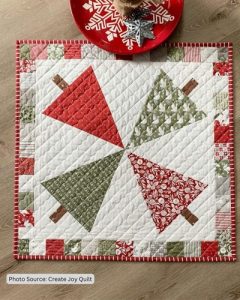 Table Topper Quilt Pattern Idea from Create Joy Quilt