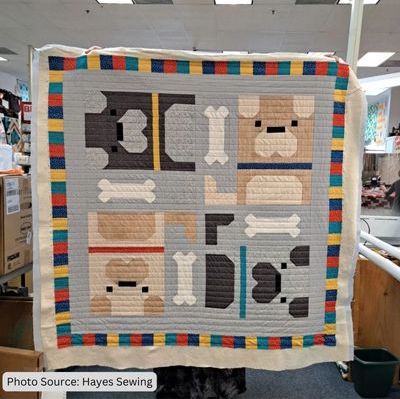 Dog Quilt Pattern Idea from Hayes Sewing