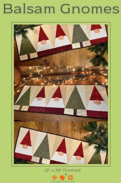 Balsam Gnomes Table Runner Quilt Pattern - etsy