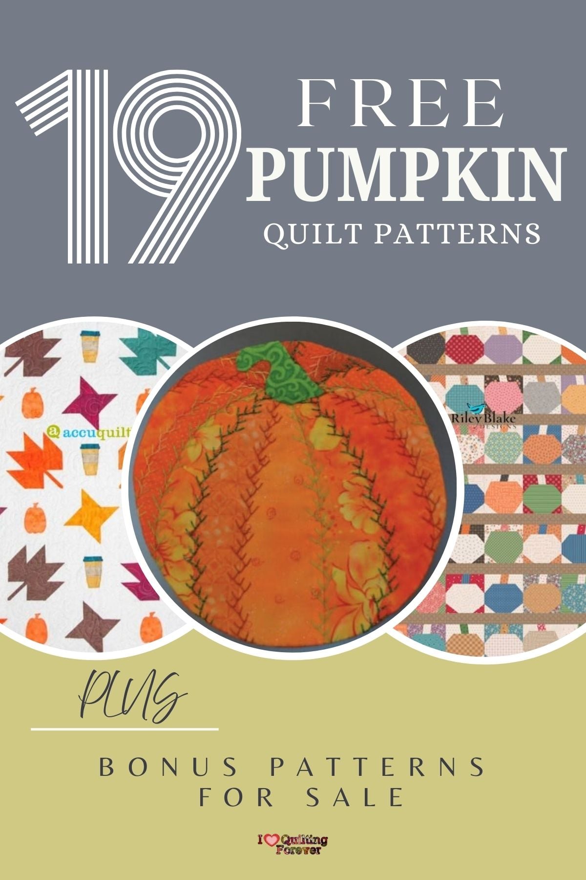 19+ Patterns For Free Top 19 Free Pumpkin Quilt Patterns (+19 Bonus Patterns For Sale) - I