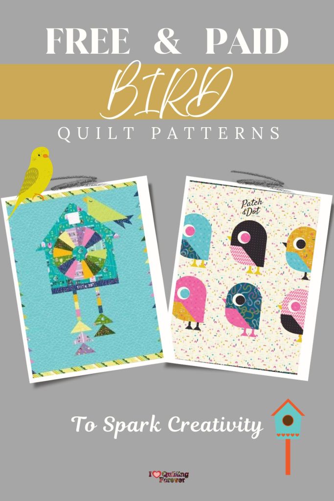 Bird Quilt Patterns Roundup 2 ILQF Pinterest