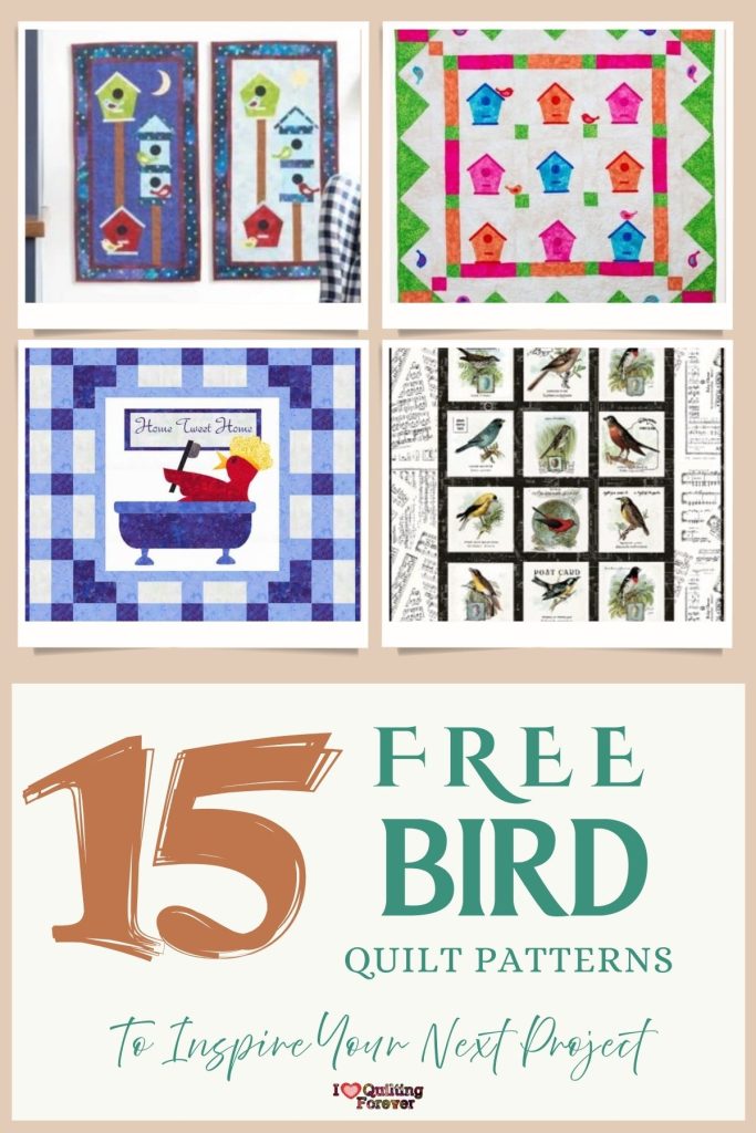 Bird Quilt Patterns Roundup 3 ILQF Pinterest