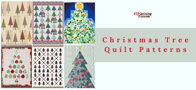 Christmas Tree Quilt Patterns roundup featured cover ILQF
