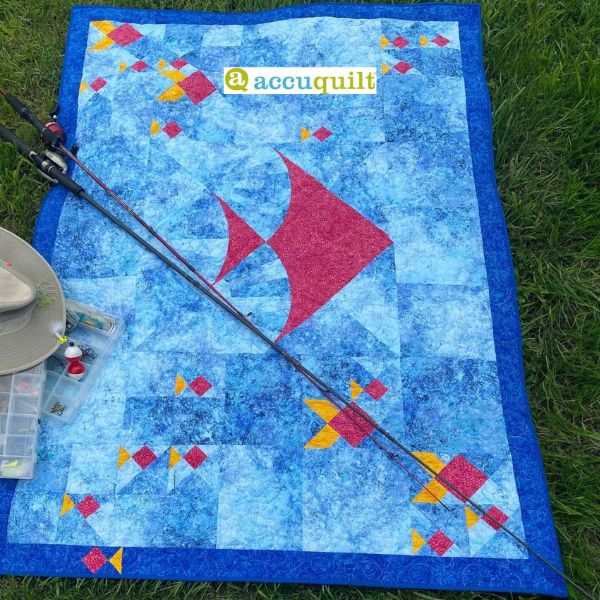 GO! Fish Throw - free quilt pattern